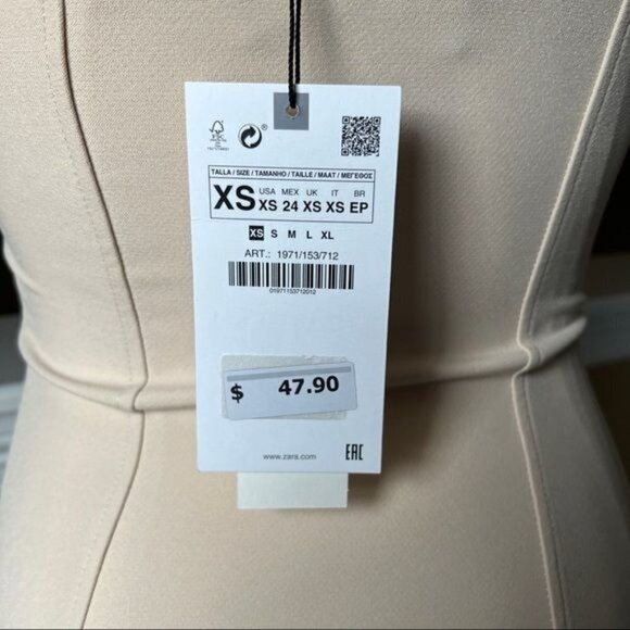 ZARA SWEETHEART NECKLINE MINI DRESS | 1971/153 | - Picture 3 of 5